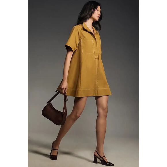 NWT Anthropologie The Jeannie Short-Sleeve A-Line Mini Dress by Maeve $148 XL - Picture 7 of 8